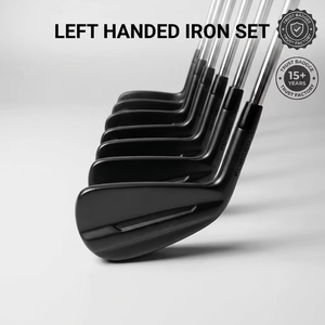 Ensemble de fers de golf premium noirs pour gauchers LH 4-9 PW avec shaft en acier et grip en caoutchouc – Prix de gros usine - Product Image 2