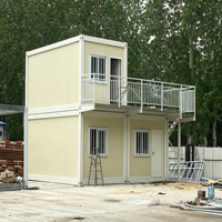 Maison conteneur modulaire personnalisable à 2 étages, maisons conteneurs mobiles innovantes, maisons préfabriquées écoénergétiques