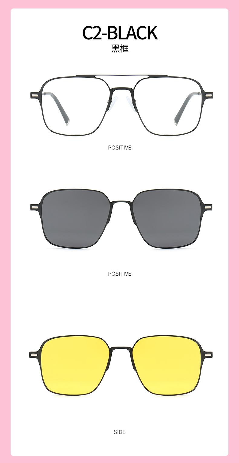 小物 H OPTICAL DOUBLE BRIDGE SQUARE Double Bridge Square Sunglasses | Mabel Love Co.