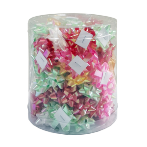 Vendita al dettaglio calda 2.5cm Mini fiocco regalo set di decorazioni di buon compleanno confezione da 100 unità fiocco autoadesivo con nastro a stella - Product Image 3