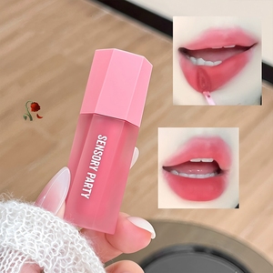 ลิปสติกเนื้อแมทสำหรับริมฝีปากที่เคลือบด้วยกำมะหยี่สีชมพูนู้ดเนื้อเรียบเนียนไม่เหนียวเหนอะหนะทำให้ริมฝีปากดูสว่างขึ้น - Product Image 6