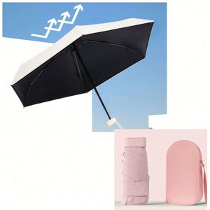 Mini-parapluie de voyage de poche, léger et compact, idéal pour l'extérieur, protection contre le soleil et la pluie, cadeau promotionnel - Product Image 1