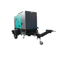 Générateur diesel silencieux insonorisé sur remorque 50HZ/60HZ 50 KVA 40 KW pour usage domestique de secours