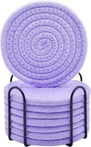 Wood Drink Coasters with Holder Traditional Chinese Design Absorbent Non-Toxic for Party Use <b>Plate</b> Dish Home <b>Decor</b> - Product Image 3