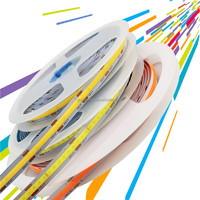 Bande LED COB paysagère ultra-fine et flexible de 2,7 mm/3 mm, sans points noirs, couleur unique, IP67, 480 LED, 80-100 lm/W, 12 V, lumière blanche