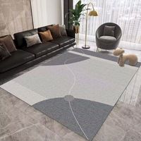 2025 Maßgefertigter Moderner Abstrakter Teppich mit Rutschfester Oberfläche, Niedriger Flor, Maschinengefertigt aus Polyester für Wohnzimmer, Sofa, Schlafzimmer und Boden