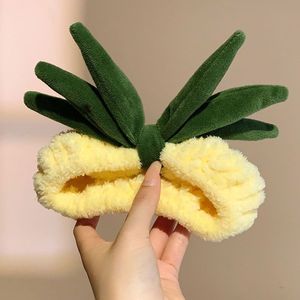 Bandeau pour cheveux en ananas de haute qualité, accessoires pour femmes, bandeaux de maquillage pour le visage, bandeaux en polaire corail doux pour la douche, le lavage du visage, le <span class=keywords><strong>spa</strong></span>, accessoires pour bandeaux pour femmes - Product Image 5