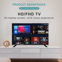 Téléviseur intelligent LCD LED Android SM 65/55 pouces UHD Full HD 120Hz, format 16:09, boîtier noir, mode jeu, Wi-Fi double bande pour usage hôtelier
