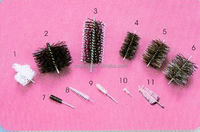 Brosse de nettoyage industrielle Brosse à rouleau abrasif en acier inoxydable et fil de cuivre supportée par l'OEM