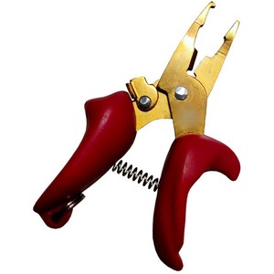Mini cortadores de línea de pesca, alicates de acero inoxidable 420, color rojo y blanco, herramienta de corte para pesca con señuelos, portátil y práctico - Product Image 1