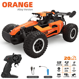 Coche RC de Metal a Escala 1:64 2.4G con Luz LED, Vehículo Todoterreno 2WD con Control Remoto, Juguete de Escalada para Exteriores, Regalos para Niños - Product Image 1