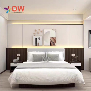 Juego de Muebles de Dormitorio de Madera de Lujo Moderno, Directo de Fábrica en China, para Uso en Apartamentos, Muebles Comerciales Personalizados en Venta - Product Image 1