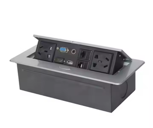 Bán chạy nhất đa chức năng bảng hội nghị lật Hộp ổ cắm điện và cửa sổ bật lên thiết lập ổ cắm máy tính để bàn - Product Image 1