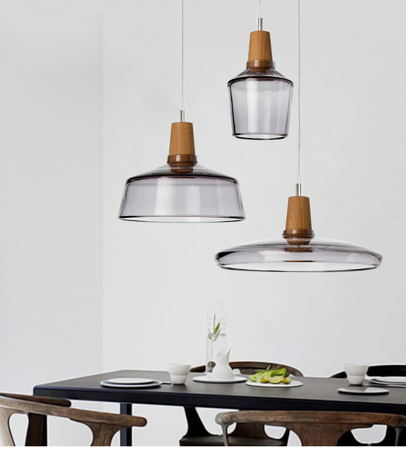 hanging lamp pendant nordic modern style e27 clear glass small brass