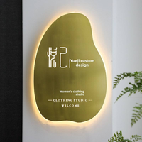 Letrero Luminoso LED de Acero Inoxidable Personalizado para Montaje en Pared, Diseño Hueco, Impermeable, para Exteriores, Tiendas, Publicidad, Tiendas de Ropa