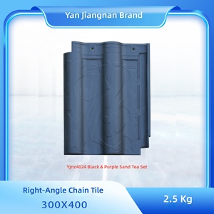 <span class=keywords><strong>Tuile</strong></span> de toit en céramique 2026 à emboîtement motif Fu 300x400mm - Shingles en argile émaillée étanches prêts pour l'énergie solaire pour <span class=keywords><strong>toiture</strong></span> de villa - Product Image 2