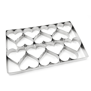 14型18/0ステンレス鋼ハート型ペストリーツールクッキー生地カッター型 - Product Image 6