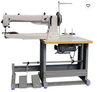 Máquina de Coser de Cuero GA441 con Brazo Cilíndrico, Pie Caminante, para Sofás, de Alta Resistencia, con Alimentación Compuesta