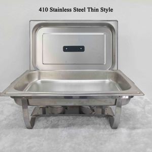 Réchaud de buffet professionnel en acier inoxydable <span class=keywords><strong>9L</strong></span>, pliable et intégré, à alimentation alcoolique, personnalisé en usine pour hôtels - Product Image 2