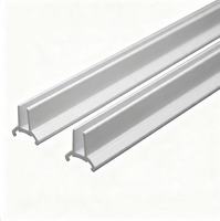 Bande de fixation pour panneau PVC, bande à rainures pour panneau plastique, profil de serrage pour fixation de panneaux