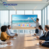 INGSCREEN Panneau plat interactif Android 15 4K UHD Google EDLA Smart Board avec Google Play Store complet pour l'éducation mondiale