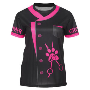 Vinne 2024 nuovo stile uomo donna barbiere t-shirt 3D tutto stampato abbigliamento da lavoro camicie regalo <span class=keywords><strong>parrucchiere</strong></span> - Product Image 5