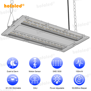 IP65 240W hội thảo ánh sáng 0-10V Dali thương mại tuyến tính treo ánh sáng bay hofoled 100W 150W 200W kho tuyến tính cao bay ánh sáng - Product Image 2