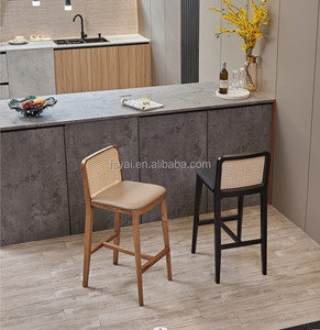 Silla Moderna, Taburetes Altos para Barra, Muebles de Madera para Recepción, Taburete Moderno de Alta Calidad - Product Image 6