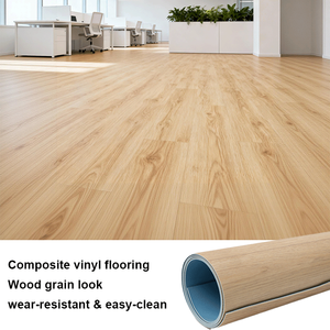 Revêtement de <span class=keywords><strong>sol</strong></span> <span class=keywords><strong>en</strong></span> vinyle PVC antidérapant à effet bois, <span class=keywords><strong>rouleau</strong></span> de <span class=keywords><strong>sol</strong></span> plastique imperméable pour écoles, appartements, bureaux et projets - Product Image 1