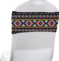 Vente en gros de ceintures de chaise de style éthiopien personnalisées pour la décoration de mariage et d'événements
