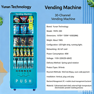 Distributeur automatique pour petites entreprises avec plusieurs options de paiement, y compris carte de <span class=keywords><strong>crédit</strong></span>, et technologie de refroidissement par compresseur - Product Image 6