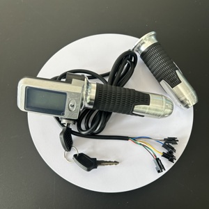 48v 60v 3 vitesses interrupteur gaz poignée accélérateur <span class=keywords><strong>vtt</strong></span> vélo électrique Scooter pièces torsion accélérateur numérique LCD affichage accessoire pour - Product Image 4