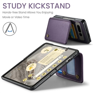 Funda Protectora para Teléfono CaseMe con Cartera, a Prueba de Golpes, de Cuero, con Bolsillo para Tarjetas, Cierre Magnético, para Google Pixel 9 9PRO XL - Product Image 5