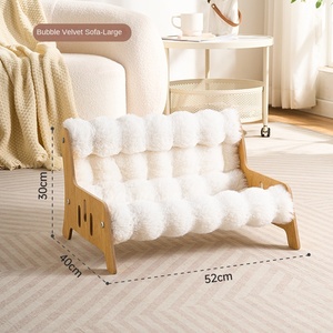 Kedi ve Küçük Köpekler İçin Kabarcık Kadife Yıkanabilir Sıcak Evcil Hayvan Yuvası, Her Mevsim Evrensel İç Mekan Kullanımı, Montaj Gerektirmez - Product Image 6