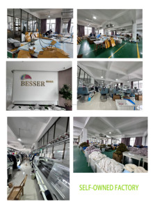 Vêtements chauds personnalisés en usine, ensembles <span class=keywords><strong>pull</strong></span>-over-pantalon 2 pièces en tricot-printemps-automne en coton pour bambins et bébés filles avec bouton - Product Image 6