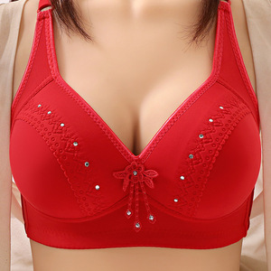 Bella schiena comoda reggiseno grande grande <span class=keywords><strong>taglia</strong></span> sottile Push-Up ausiliario per la regolazione del <span class=keywords><strong>seno</strong></span> tinta unita - Product Image 6