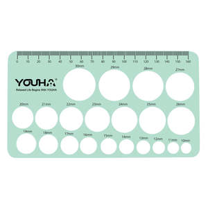 Regla de Silicona YOUHA para Medir el Tamaño de la Copa del Extractor de Leche, Herramienta de Medición Suave en mm para Madres Primerizas, Color Rosa - Product Image 1