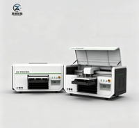 Imprimante DTF UV à double tête d'impression XP600 4060, machine à étiquettes autocollantes en cristal à encre blanche et vernis, entièrement automatique, haute vitesse, LED