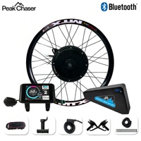 Kit de conversion de vélo électrique à roue arrière 48V 52V 60V 72V, jante MTX39, moteur à moyeu sans balais 1000W, batterie lithium 20AH, résistant à l'eau