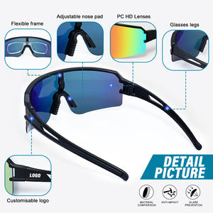 Lunettes de soleil de sport RTS Protection UV400 Lunettes de cyclisme et de course à pied Lentilles polarisées miroir TAC Lunettes de sécurité pour la conduite en plein air Personnalisées - Product Image 4