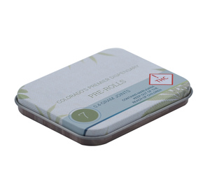 Custom Small Square Metal Tin Box Pill Box Solid Perfume Container Healthcare Box