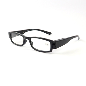 Gafas de Lectura Unisex con Luz LED Recargable, Montura Cuadrada Pequeña Negra, Económicas y a la Moda, Venta al Por Mayor - Product Image 6