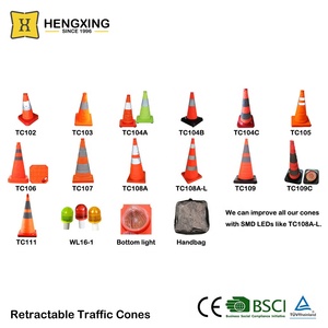 Cono di plastica bianco d'avvertimento stradale di sicurezza del PE Australia di alta riflessione 500MM per traffico - Product Image 5