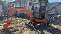 KUBOTA U20 2 tonnes 95% nouveau japonais original avec EPA,CE agricole utilisé Kubota20 pelle pour creuser