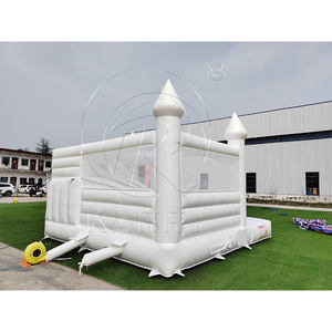 Venta Directa de Fábrica: Combo Inflable para Fiestas, Castillo Hinchable Blanco con Tobogán y Piscina de Pelotas - Product Image 5