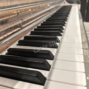 Deluxe Transparent Acrylic Grand Piano with Solid Wood <b>Keyboard</b> & Soundboard Sturdy Structure Modern Auto Playing Mechanism - Product Image 3