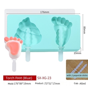 Stampi per ghiaccioli in Silicone di alta qualità stampo per ghiaccioli in Silicone per uso alimentare delizioso stampo per <span class=keywords><strong>gelato</strong></span> - Product Image 6