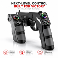 Manette de jeu sans fil avec éclairage RGB, manette de jeu ergonomique pour Nintendo Switch / PC / Android / IOS, jeux de tir FPS