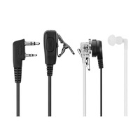 Écouteur de surveillance discret pour talkie-walkie, avec tube acoustique à connecteur 2 broches K, micro et PTT, compatible avec coque Arcshell personnalisée, à 1 dollar