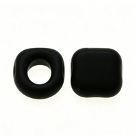 Embouts d'écouteurs en silicone personnalisés, joints en silicone pour casques, coussinets anti-bruit en silicone, anneaux d'oreille carrés en silicone